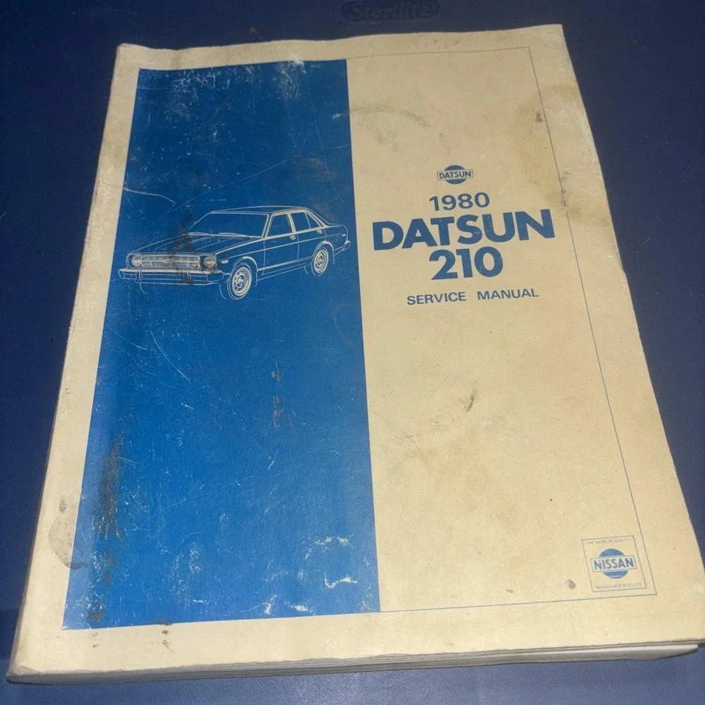 1980 Datsun 210 Factory Service Manual OEM Nissan Shop Repair Guide Original JDM